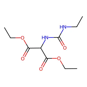 Diethyl 2-(ethylcarbamoylamino)propanedioate structure