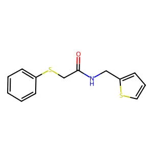 2-(Phenylthio)-N-(2-thienylmethyl)acetamide structure