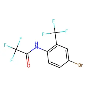 N-[4-bromo-2-(trifluoromethyl)phenyl]-2,2,2-trifluoroacetamide structure