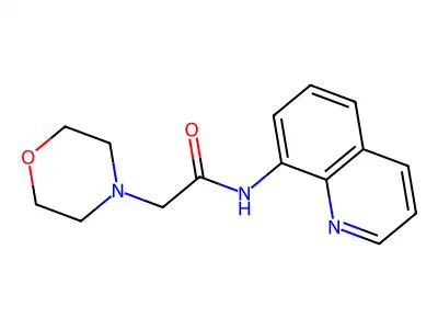 N-8-Quinolinyl-4-morpholineacetamide structure