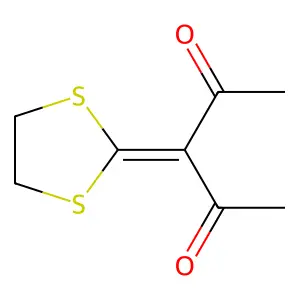 3-(1,3-Dithiolan-2-ylidene)-2,4-pentanedione structure