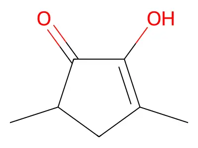 2-Hydroxy-3,5-dimethyl-2-cyclopenten-1-one structure