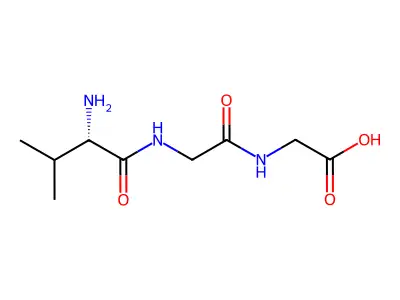 N-(N-DL-Valylglycyl)glycine structure