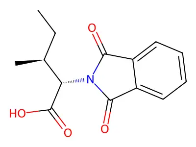 Phthaloyl-L-isoleucine structure