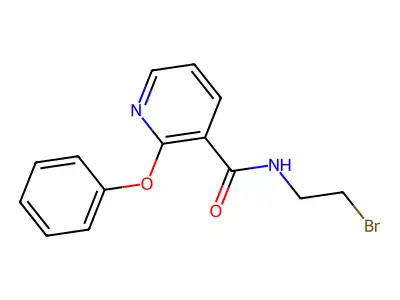 N-(2-bromoethyl)-2-phenoxypyridine-3-carboxamide structure