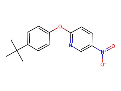 2-(4-Tert-butylphenoxy)-5-nitropyridine structure
