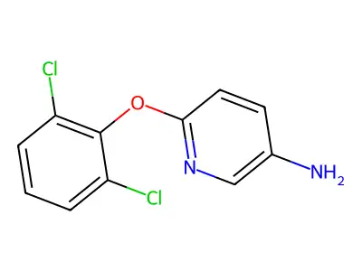 6-(2,6-Dichlorophenoxy)pyridin-3-amine structure