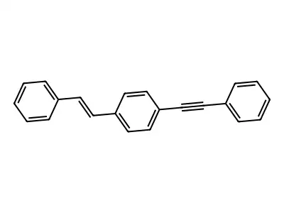 Benzene, 1-[(1E)-2-phenylethenyl]-4-(phenylethynyl)- structure