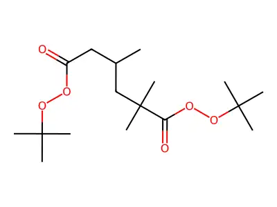 Di-tert-butyl 2,2,4-trimethyldiperoxyadipate structure