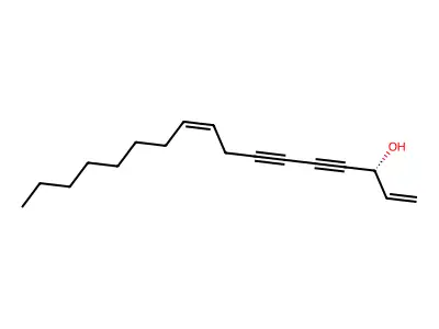 镰叶芹醇 structure