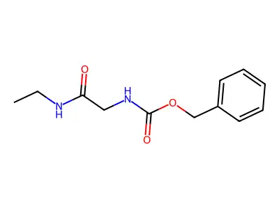 Benzyl (2-(ethylamino)-2-oxoethyl)carbamate structure