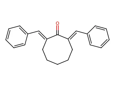 2,8-Dibenzylidenecyclooctan-1-one structure