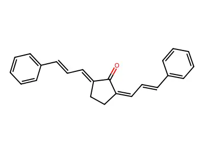 2,5-dicinnamylidene cyclopentanone structure