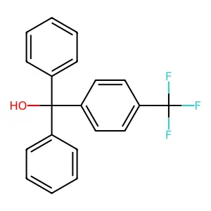 alpha-[4-(Trifluoromethyl)phenyl]benzhydryl alcohol structure