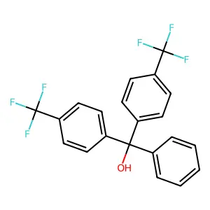 Phenyl-bis[4-(trifluoromethyl)phenyl]methanol structure