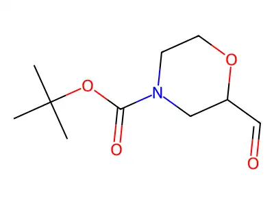 tert-butyl (2R)-2-formylmorpholine-4-carboxylate structure
