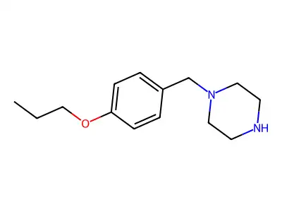 1-[(4-Propoxyphenyl)methyl]piperazine structure