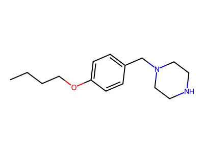 1-(4-Butoxybenzyl)piperazine structure