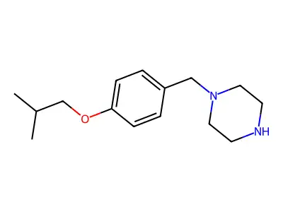 Piperazine, 1-[[4-(2-methylpropoxy)phenyl]methyl]- structure