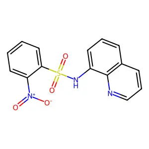 2-nitro-N-(quinolin-8-yl)benzenesulfonamide structure
