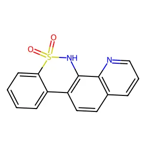 5H-quinolino[8,7-c][1,2]benzothiazine 6,6-dioxide structure