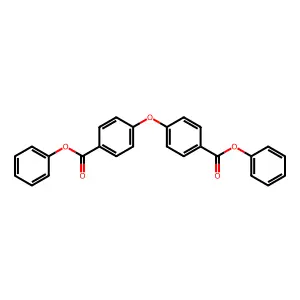 Benzoic acid, 4,4'-oxybis-, diphenyl ester structure