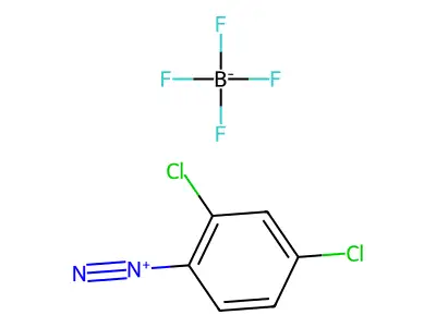 Benzenediazonium, 2,4-dichloro-, tetrafluoroborate(1-) (1:1) structure