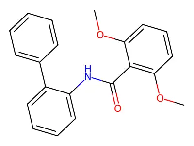 2,6-dimethoxy-N-(2-phenylphenyl)benzamide structure