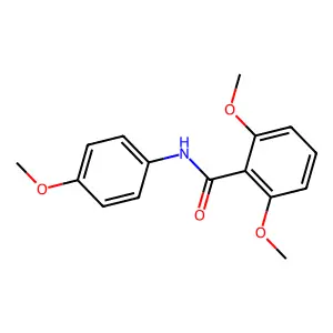 2,6-dimethoxy-N-(4-methoxyphenyl)benzamide structure