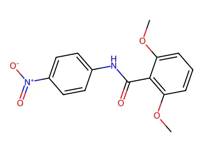 2,6-dimethoxy-N-(4-nitrophenyl)benzamide structure