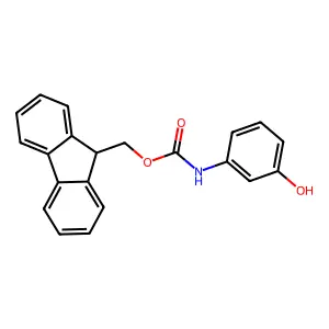 (9H-fluoren-9-yl)methyl N-(3-hydroxyphenyl)carbamate structure