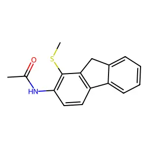 Acetamide, N-(1-(methylthio)fluoren-2-yl- structure