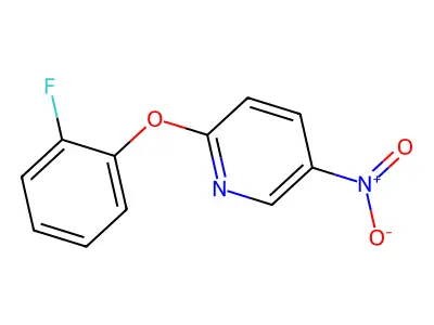 2-(2-Fluorophenoxy)-5-nitropyridine structure