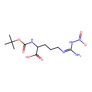 L-Ornithine, N2-[(1,1-dimethylethoxy)carbonyl]-N5-[imino(nitroamino)methyl]- structure