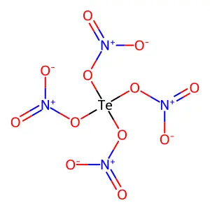 硝酸碲(Te(NO3)4) structure