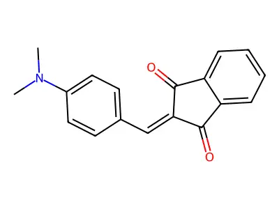 2-((4-(Dimethylamino)phenyl)methylene)-1H-indene-1,3(2H)-dione structure