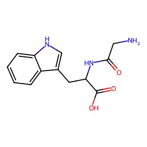 Glycyl-DL-tryptophan structure