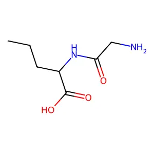 甘氨酰-DL-正缬氨酸 structure