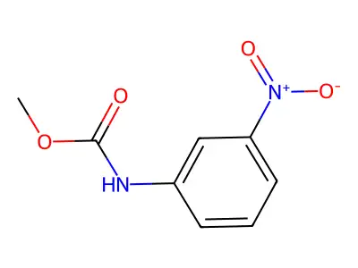 Methyl N-(3-nitrophenyl)carbamate structure