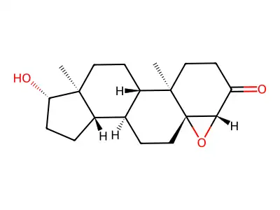 4beta,5-Epoxy-17beta-hydroxy-5beta-androstan-3-one structure