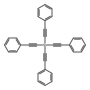 Tetrakis(2-phenylethynyl)stannane structure