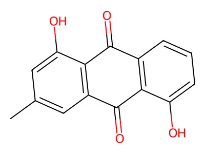 1,5-Dihydroxy-3-methylanthraquinone structure