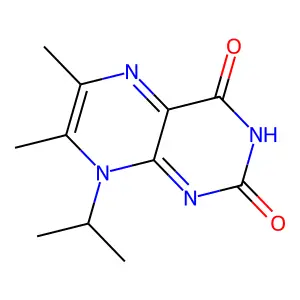 6,7-Dimethyl-8-(propan-2-yl)pteridine-2,4(3H,8H)-dione structure
