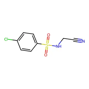 4-chloro-N-(cyanomethyl)benzenesulfonamide structure