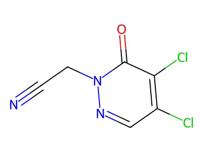 2-(4,5-Dichloro-6-oxopyridazin-1(6H)-yl)acetonitrile structure