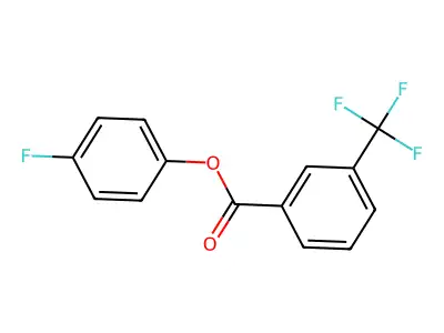 4-Fluorophenyl 3-(trifluoromethyl)benzoate structure