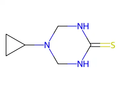 5-Cyclopropyl-1,3,5-triazinane-2-thione structure