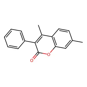 4,7-Dimethyl-3-phenylcoumarin structure