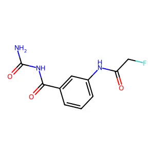 3-Fluoroacetamido-benzoylurea structure