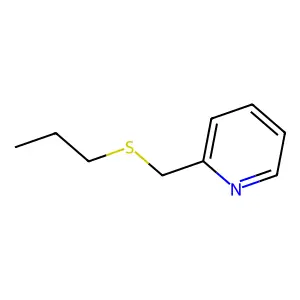 Pyridine, 2-[(propylthio)methyl]- structure